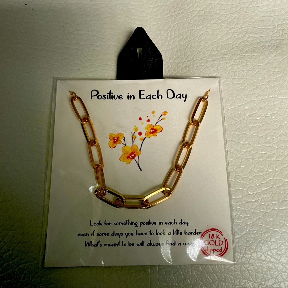 Hand made rosé gold necklace(18k gold dipped